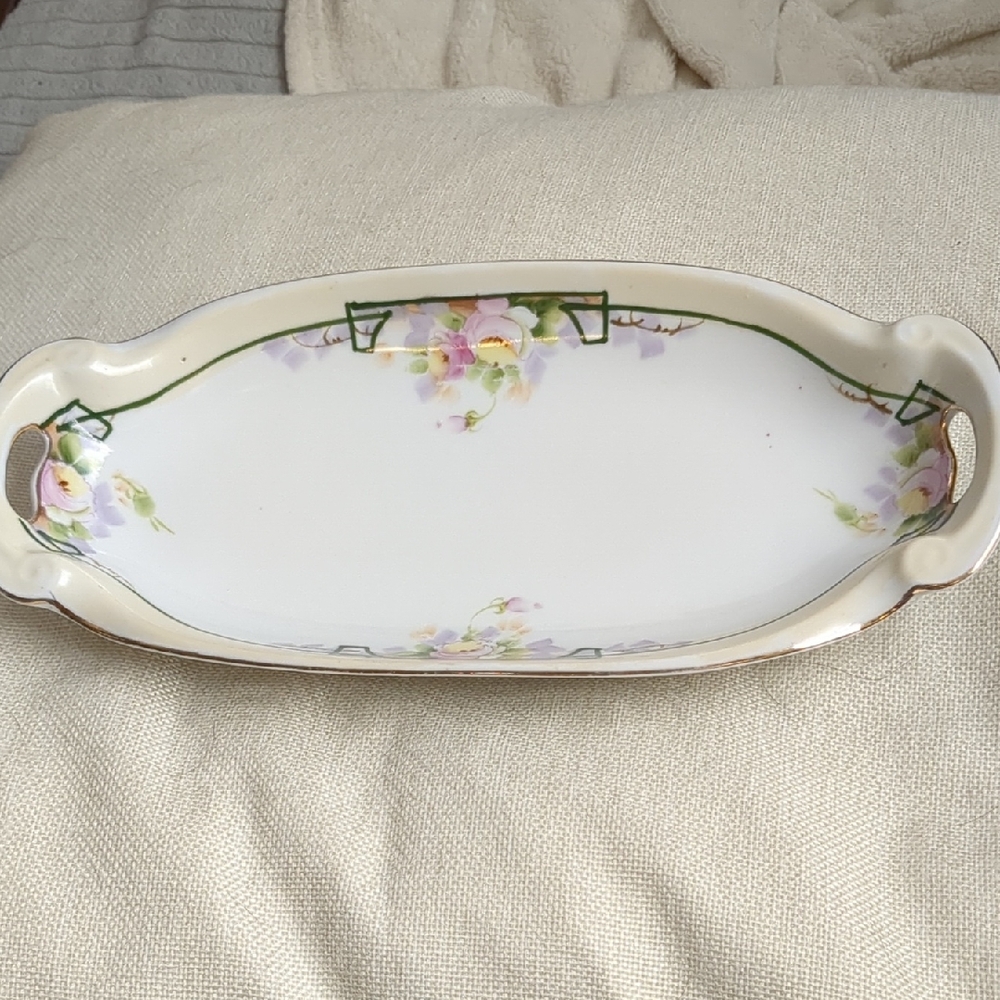 Hand Painted Nippon Porcelain Tray